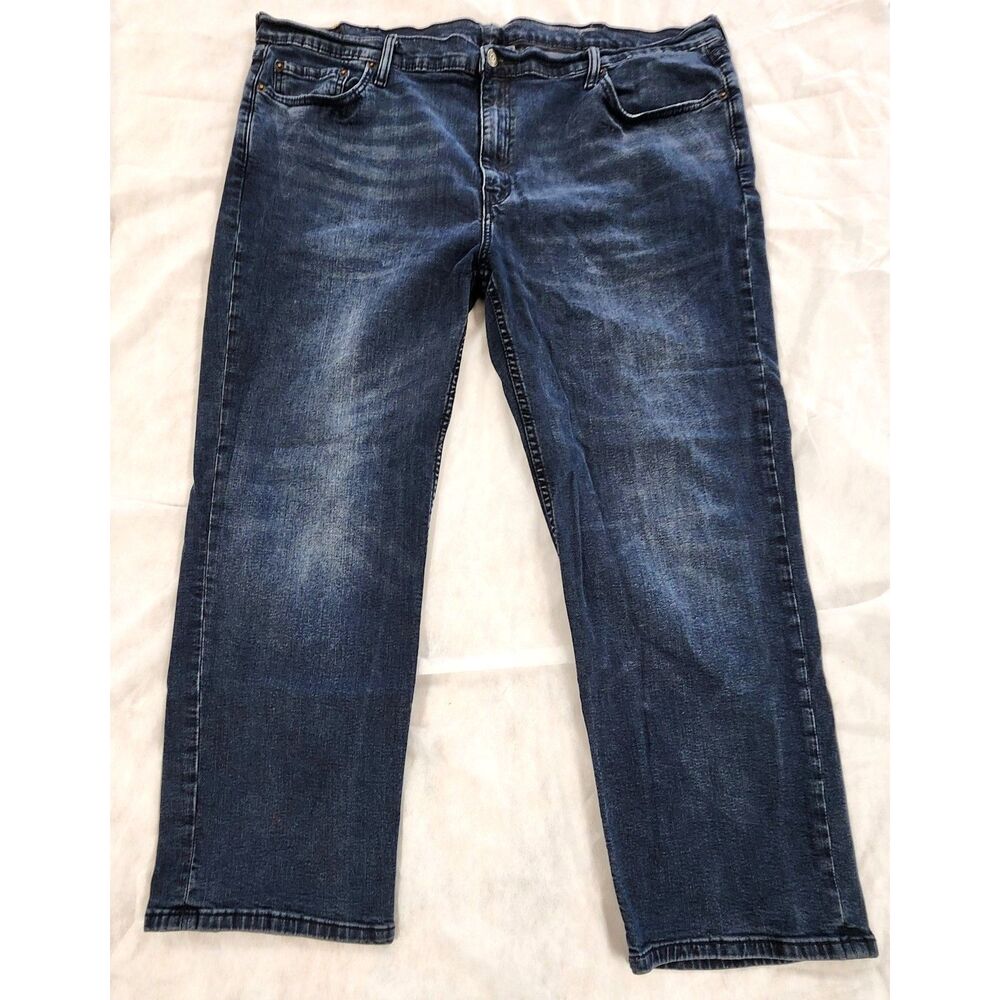 Levis 514 Jeans Mens 48x30 (Measures 40x27) Straight Dark Wash Denim